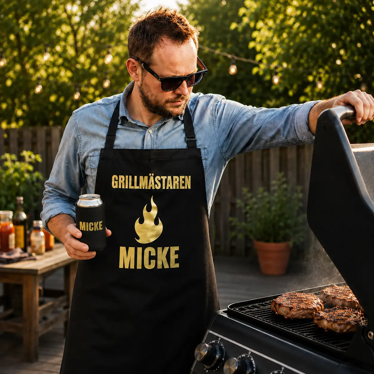 förkläde grillmästaren guld förkläde grillmästaren guld